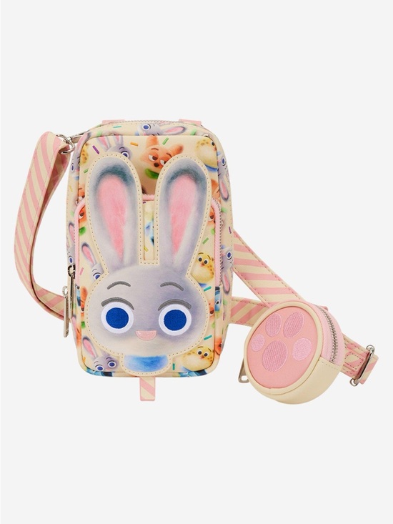 Loungefly Handbags - Loungefly Disney Zootopia 2 Cotton Candy Judy Hopps Cell Phone Crossbody Bag